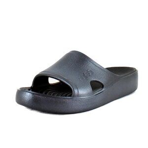 NWT Ryka Women's Soothe Slides Sandals Black Pearl Size 5 M $100 RY1864